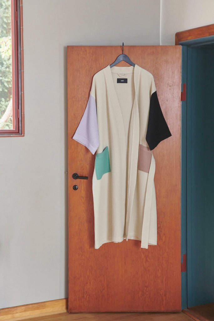 Waffle Bathrobe Multi HAY