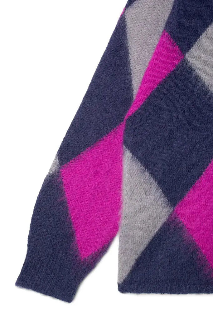 MANASTASH Aberdeen Kurtigan Argyle Navy 