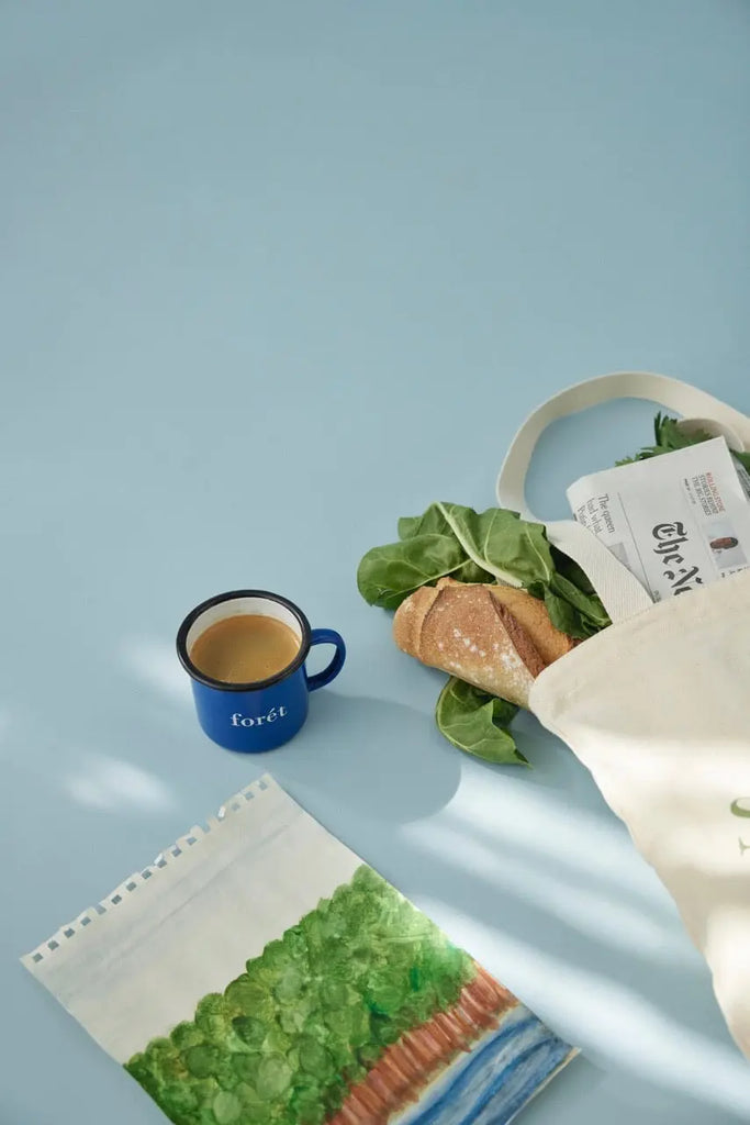 Forét Bean Enamel Mug - Blue 