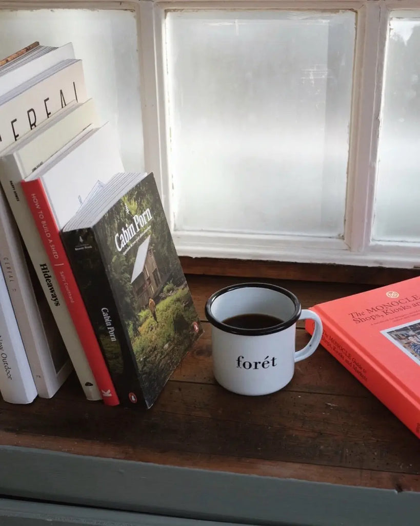 Forét Bean Enamel Mug - White 