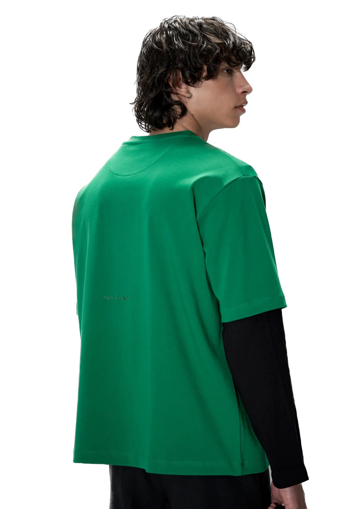 PAST TENSE Crewneck T-Shirt - Green 