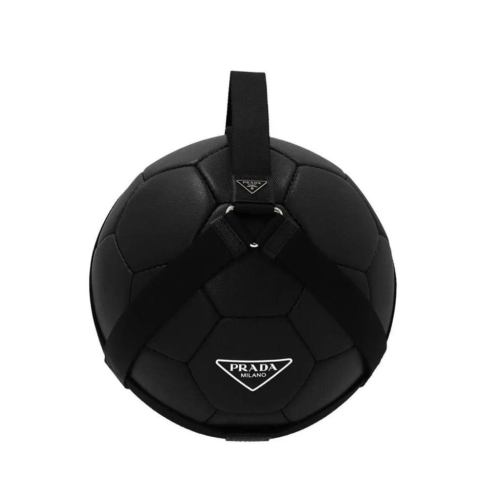 Prada Leather logo ball 