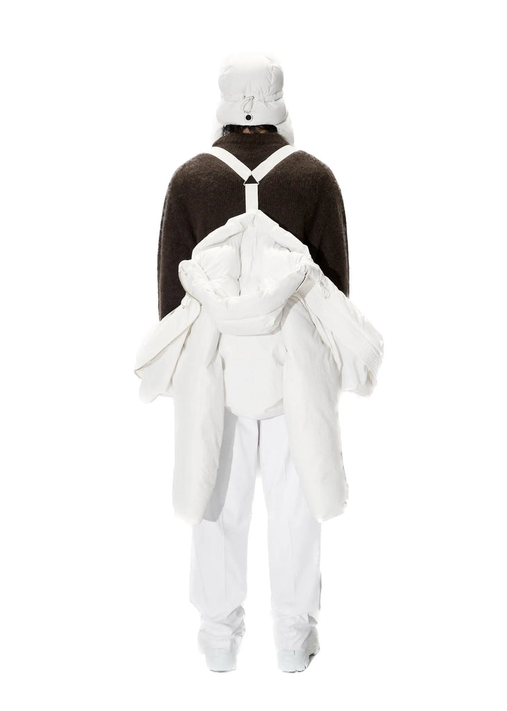 PAST TENSE Nylon Insulated Flap Cap - Off White 