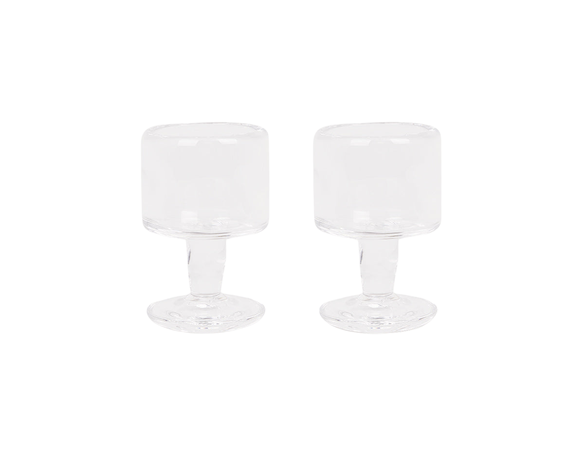 FRAMA - 0405 Stem Glass Set of Two | Clear | Small Frama