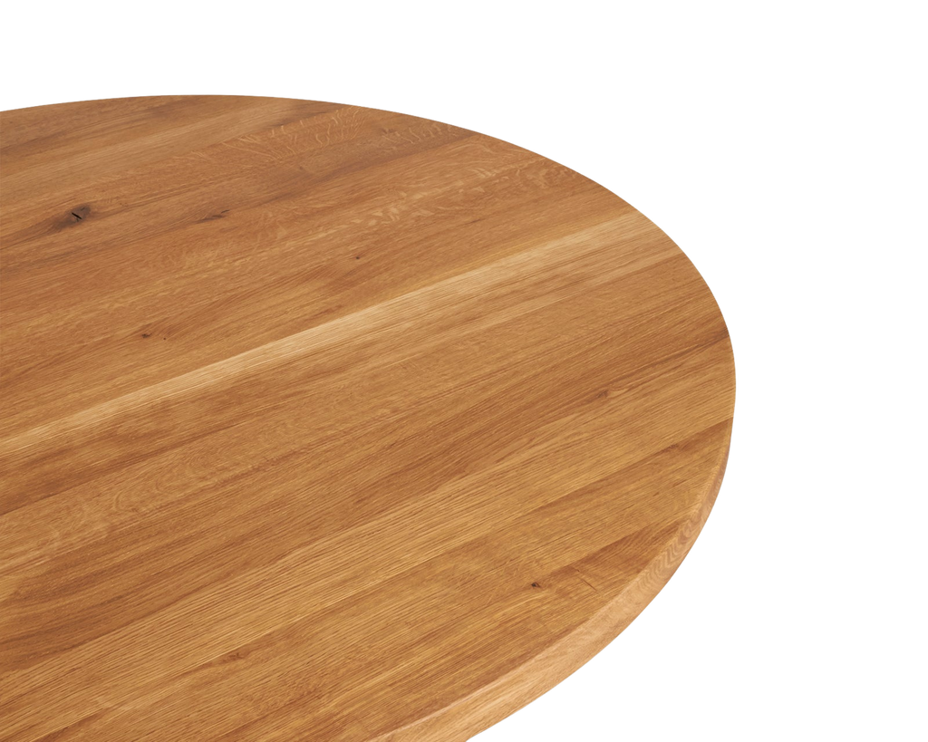 FRAMA - Farmhouse Trestle Table | Natural Oak | 140 Ø Round FRAMA