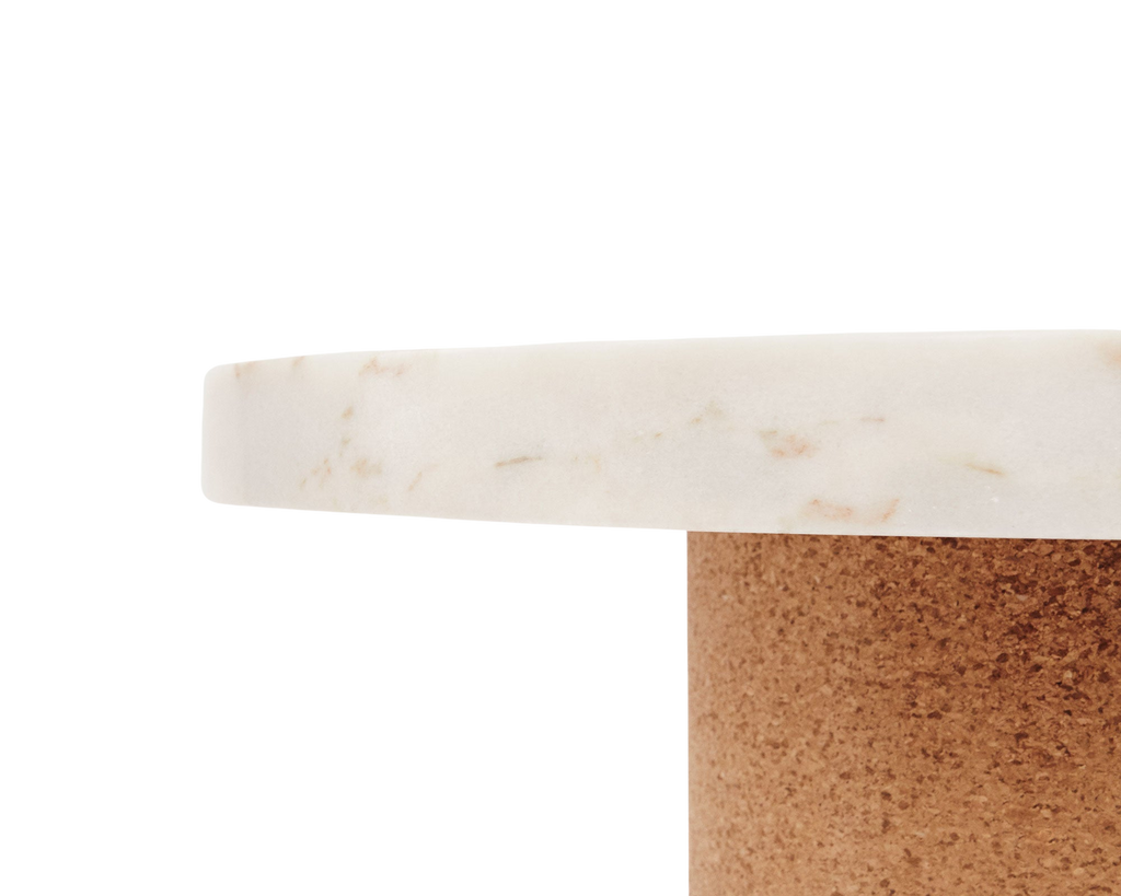 FRAMA - Sintra Table | White Marble / Cork | Small FRAMA