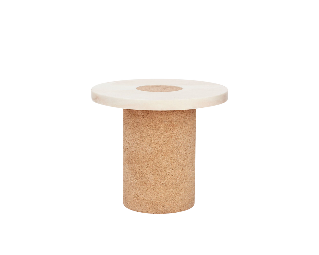FRAMA - Sintra Table | White Marble / Cork | Small FRAMA