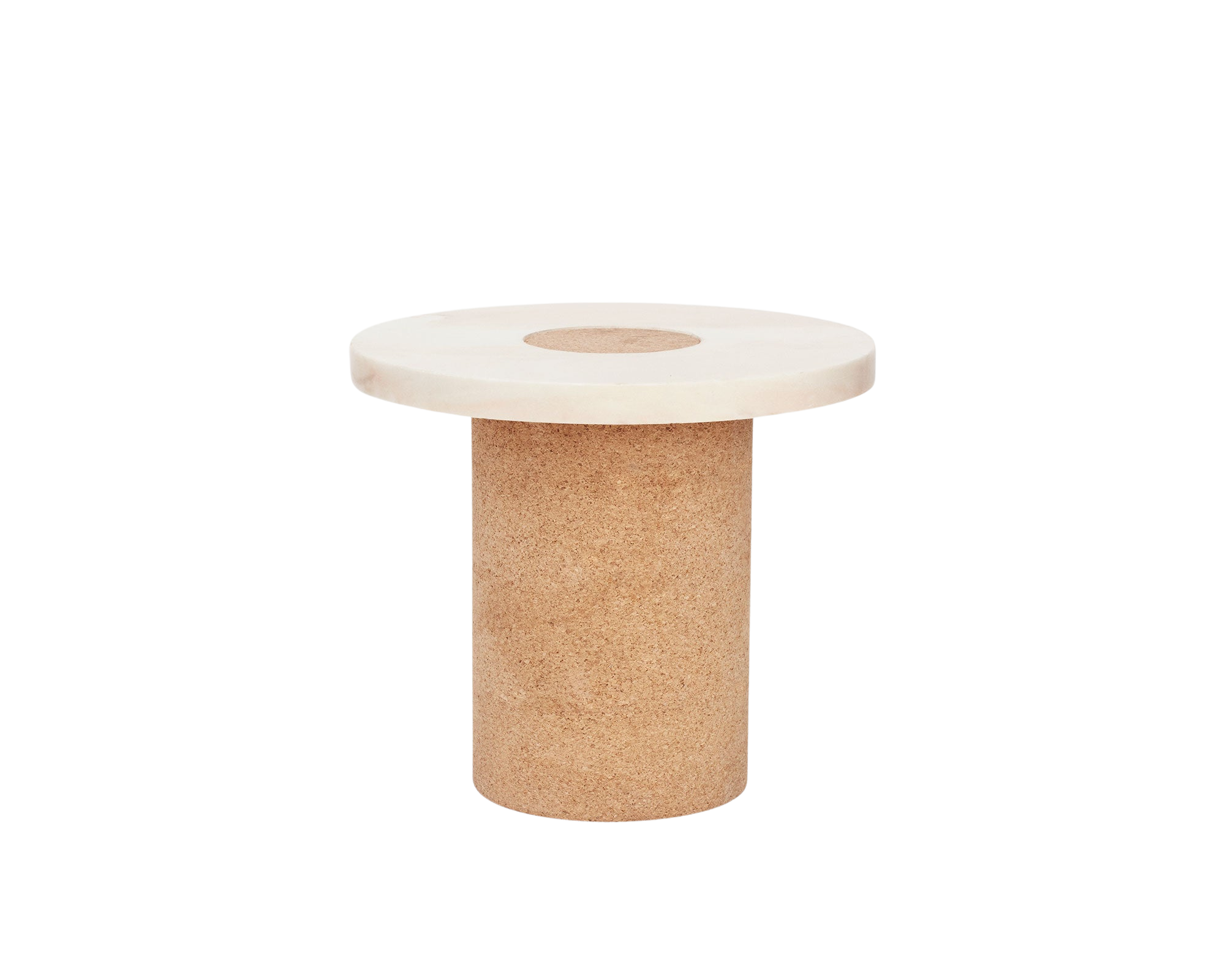 FRAMA - Sintra Table | White Marble / Cork | Small