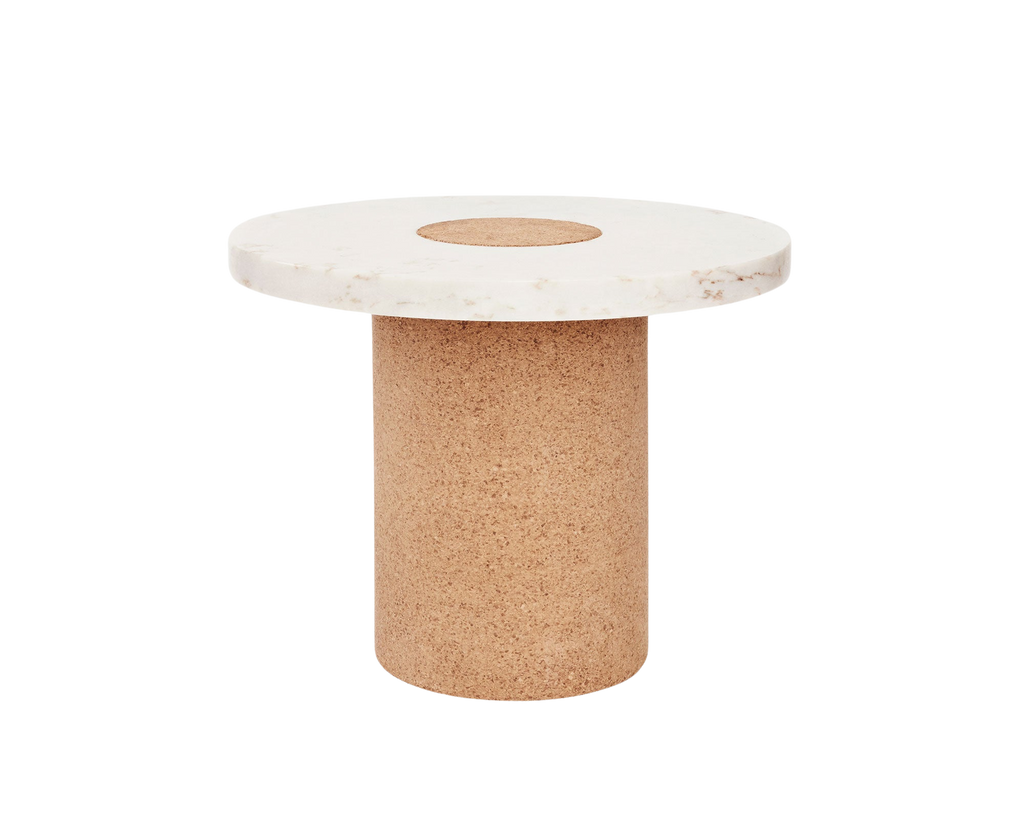 FRAMA - Sintra Table | White Marble / Cork | Large