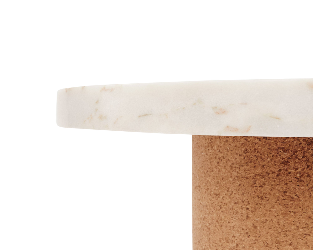FRAMA - Sintra Table | White Marble / Cork | Large