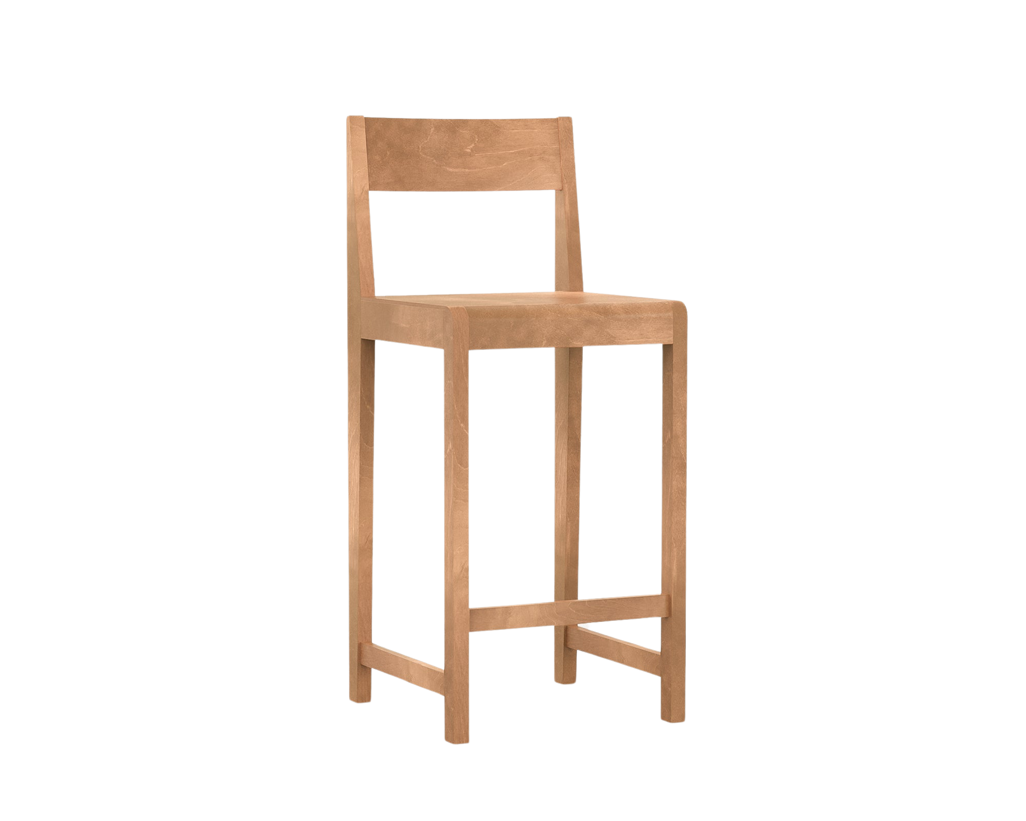 FRAMA - Bar Chair 01 | Warm Brown Birch | H65