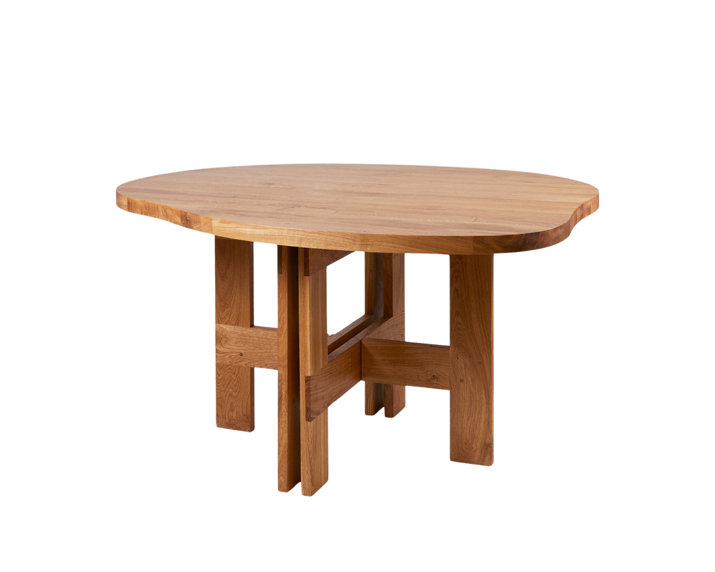 FRAMA - Farmhouse Trestle Table | Natural Oak | Pond