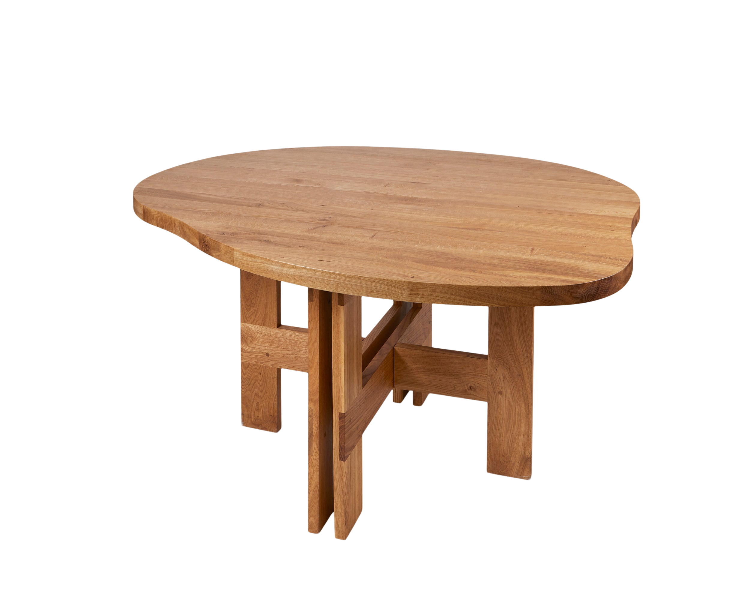 FRAMA - Farmhouse Trestle Table | Natural Oak | Pond