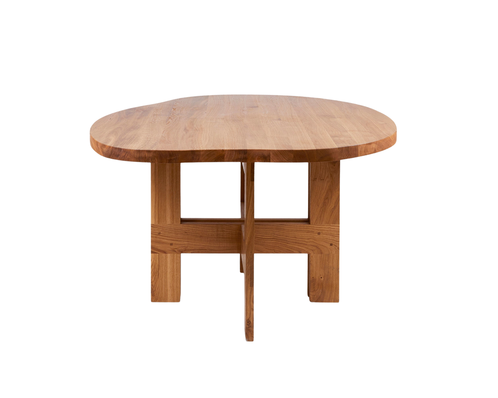 FRAMA - Farmhouse Trestle Table | Natural Oak | Pond