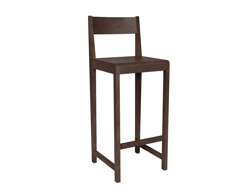 FRAMA - Bar Chair 01 | Dark Brown Birch | H76