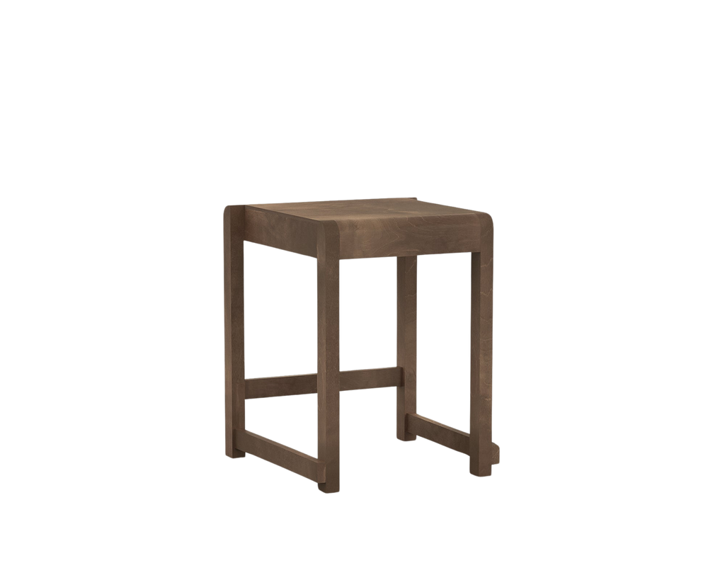 FRAMA - Low Stool 01 | Dark Brown Birch