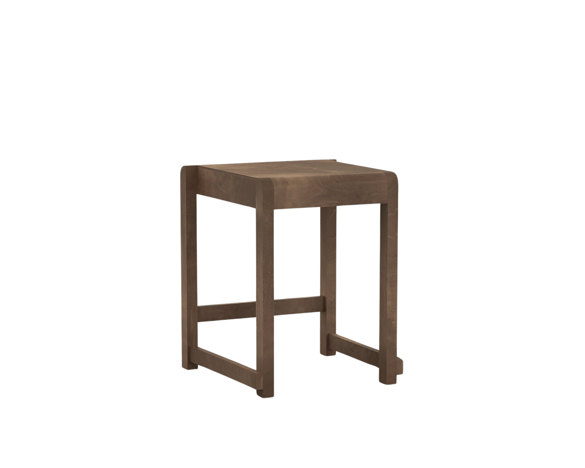 FRAMA - Low Stool 01 | Dark Brown Birch