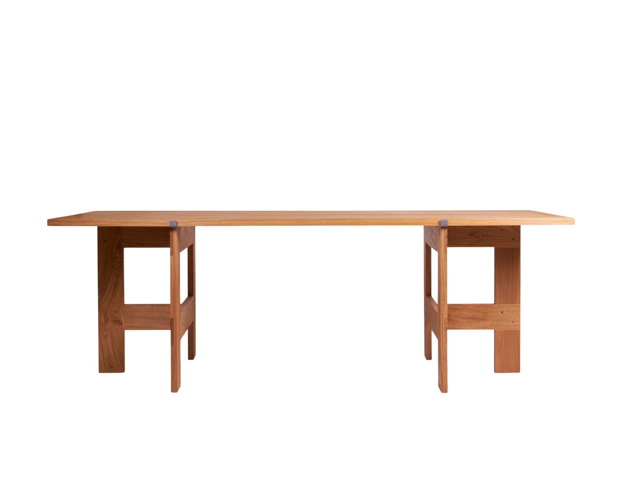 FRAMA - Farmhouse Trestle Table | Natural Oak | L220 Planks