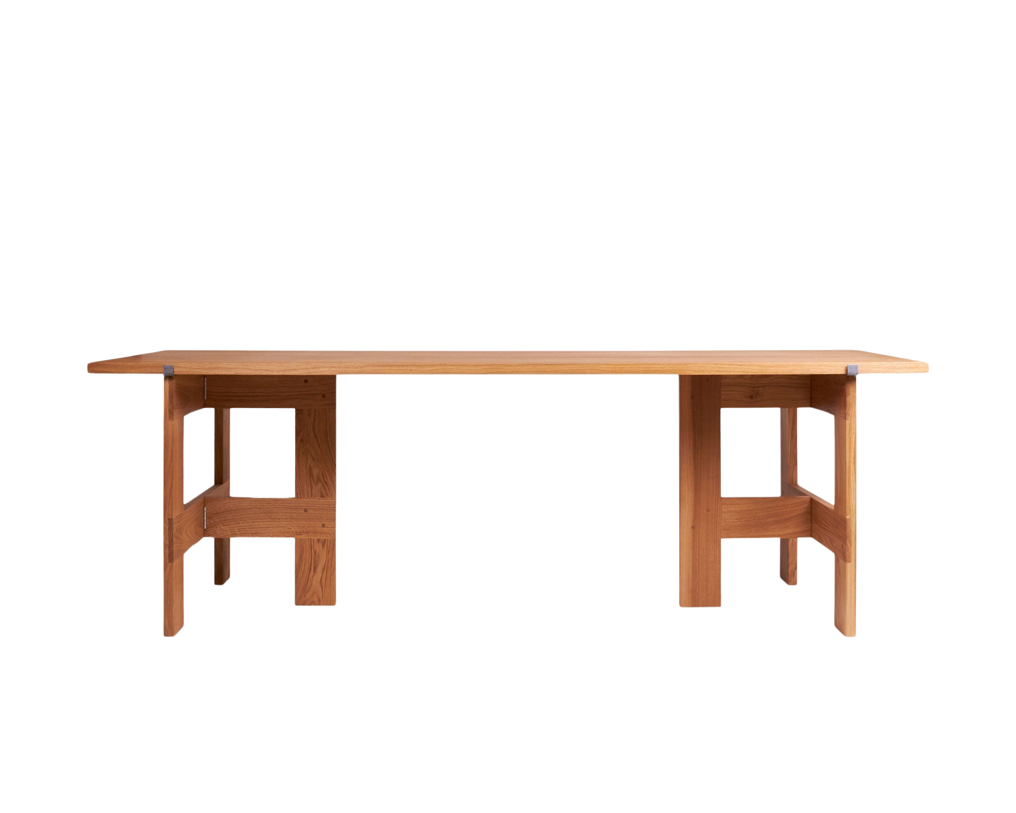 FRAMA - Farmhouse Trestle Table | Natural Oak | L220 Planks