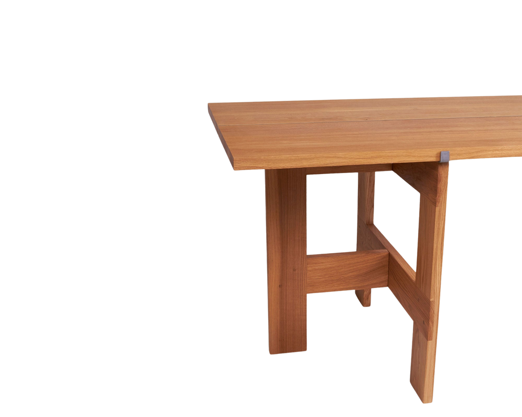 FRAMA - Farmhouse Trestle Table | Natural Oak | L220 Planks