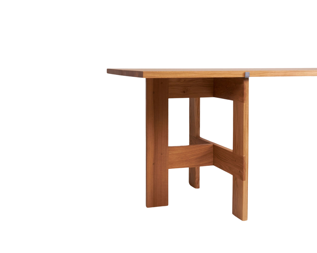 FRAMA - Farmhouse Trestle Table | Natural Oak | L220 Planks FRAMA