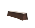 FRAMA - 64 Bench | Corten Steel / Travertine