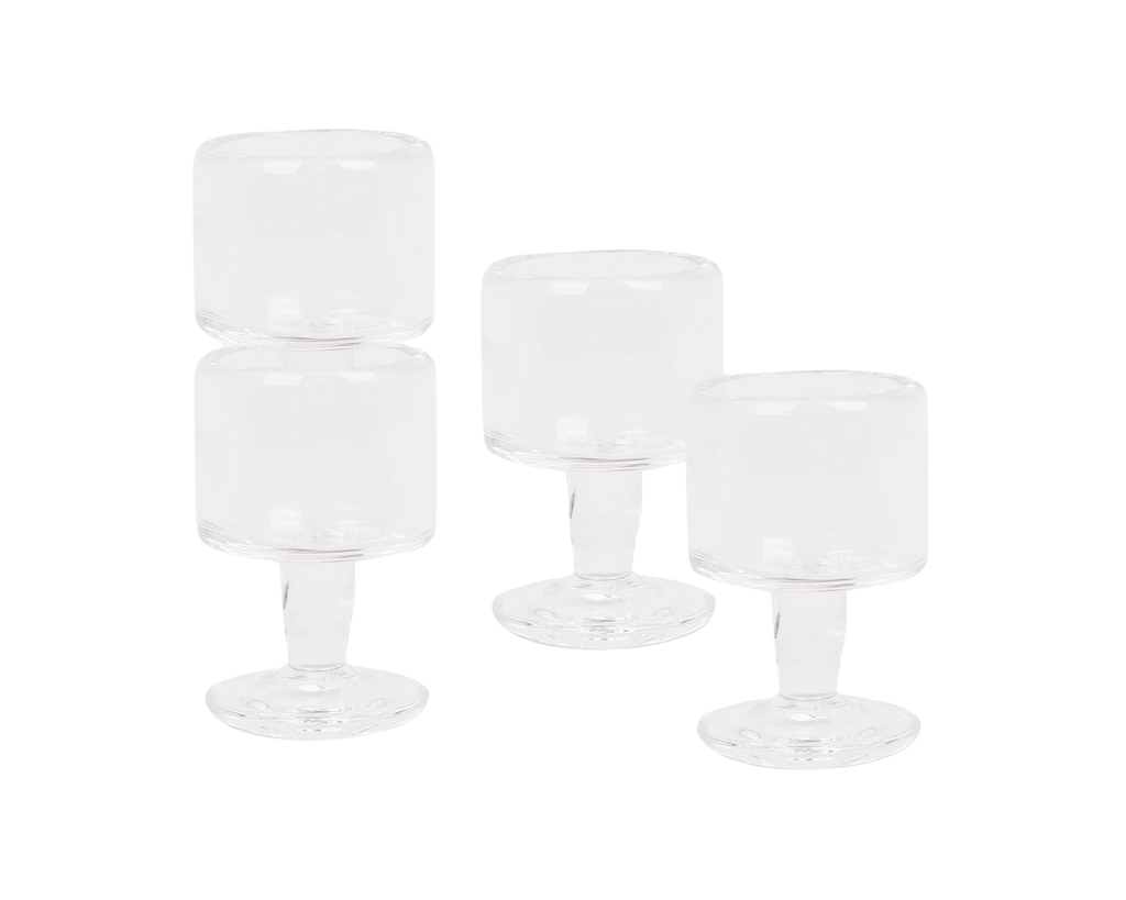FRAMA - 0405 Stem Glass Set of Four | Clear | Small Frama