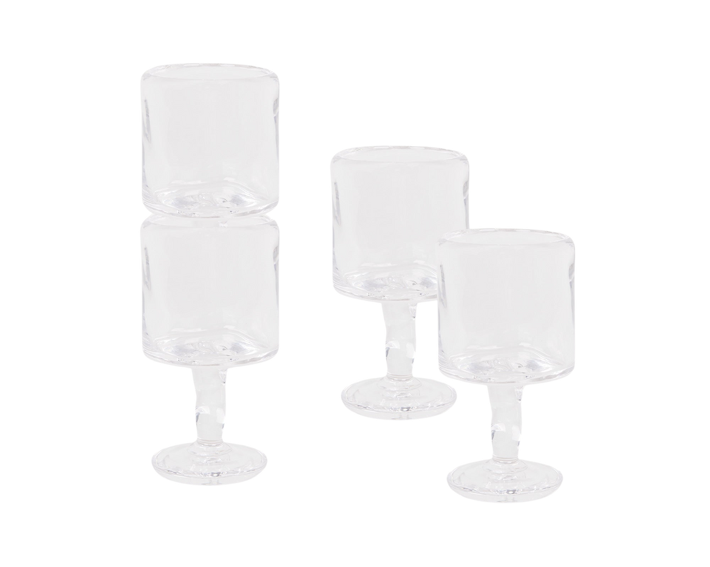 FRAMA - 0405 Stem Glass Set of Four | Clear | Medium Frama