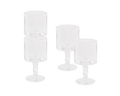 FRAMA - 0405 Stem Glass Set of Four | Clear | Medium Frama