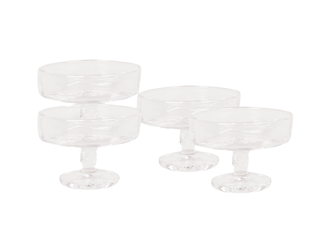 FRAMA - 0405 Stem Glass Set of Four | Clear | Wide Frama