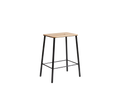 FRAMA - Adam Stool | Black / Oak | H50