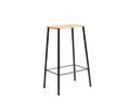 FRAMA - Adam Stool | Black / Oak | H65