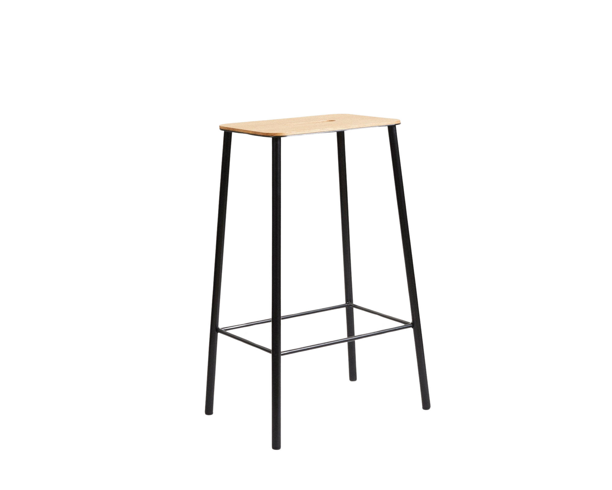 FRAMA - Adam Stool | Black / Oak | H65