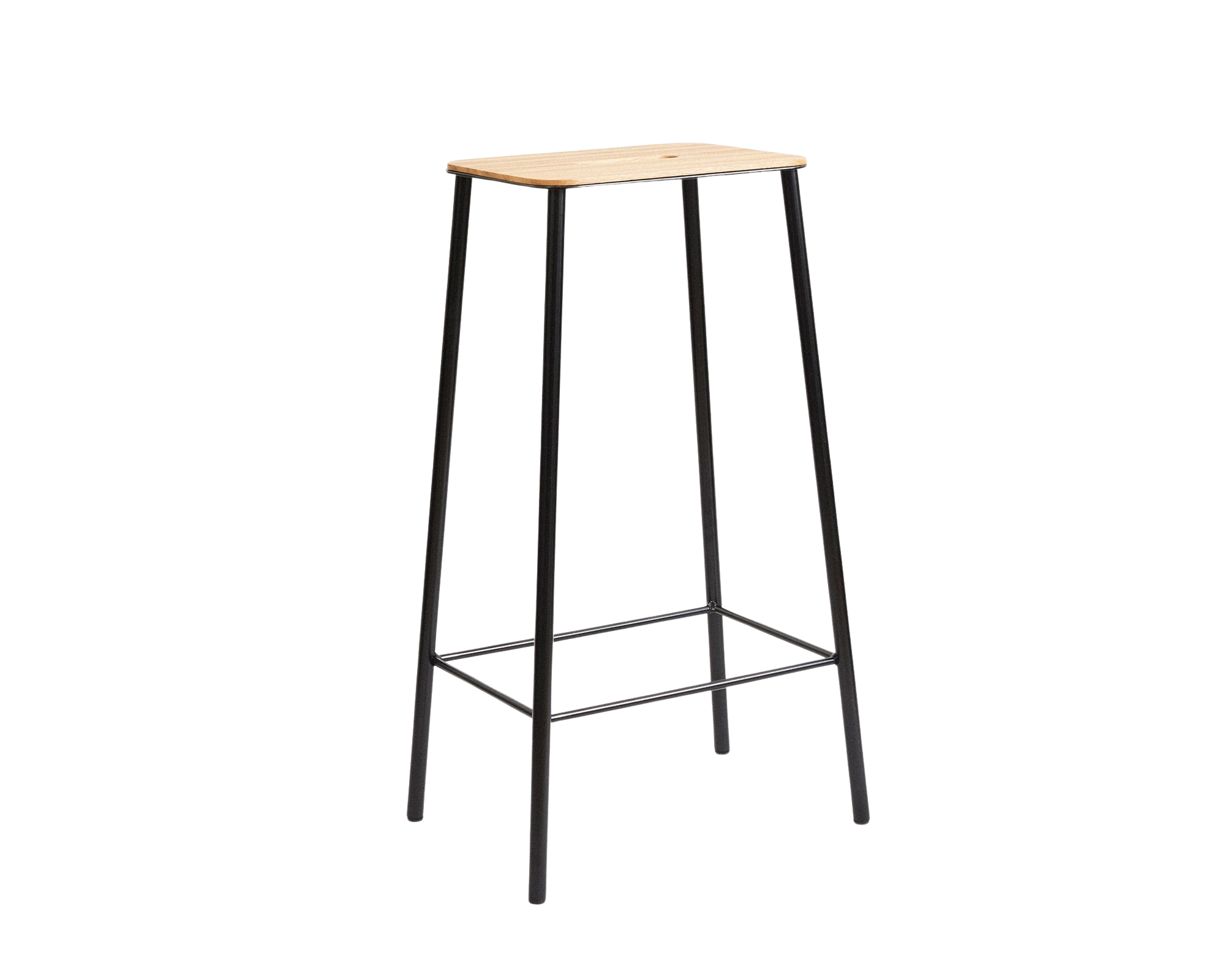 FRAMA - Adam Stool | Black / Oak | H76