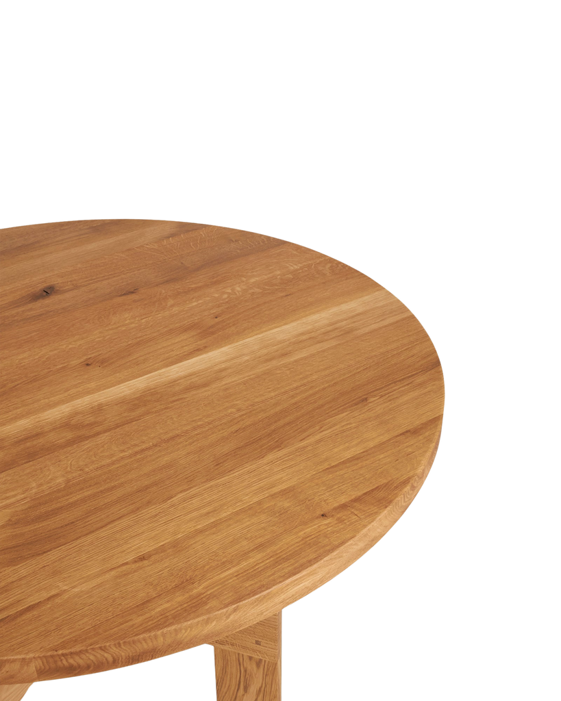 FRAMA - Farmhouse Trestle Table | Natural Oak | 120 Ø Round FRAMA