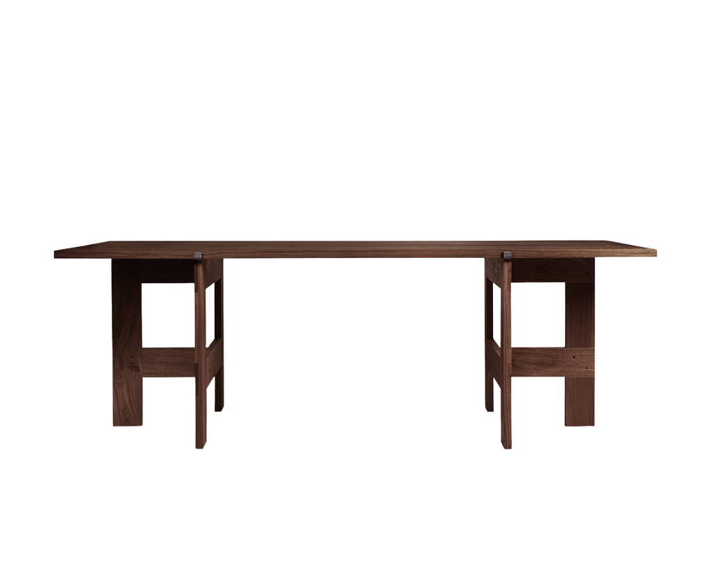 FRAMA - Farmhouse Trestle Table | Dark Oak | L220 Planks