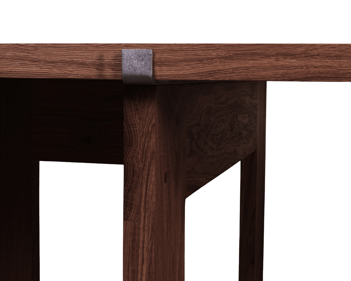 FRAMA - Farmhouse Trestle Table | Dark Oak | L220 Planks