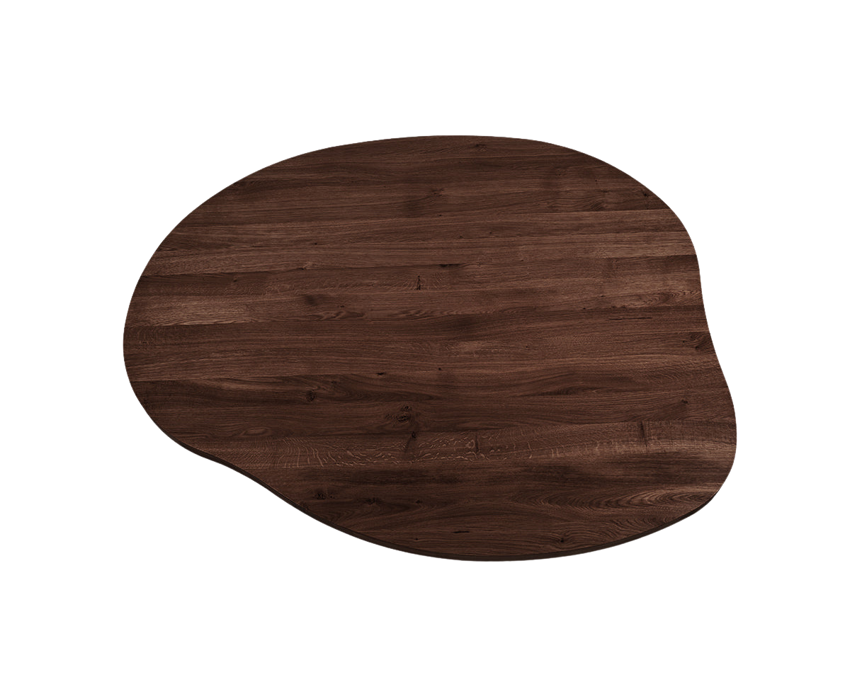FRAMA - Farmhouse Trestle Table | Dark Oak | Pond