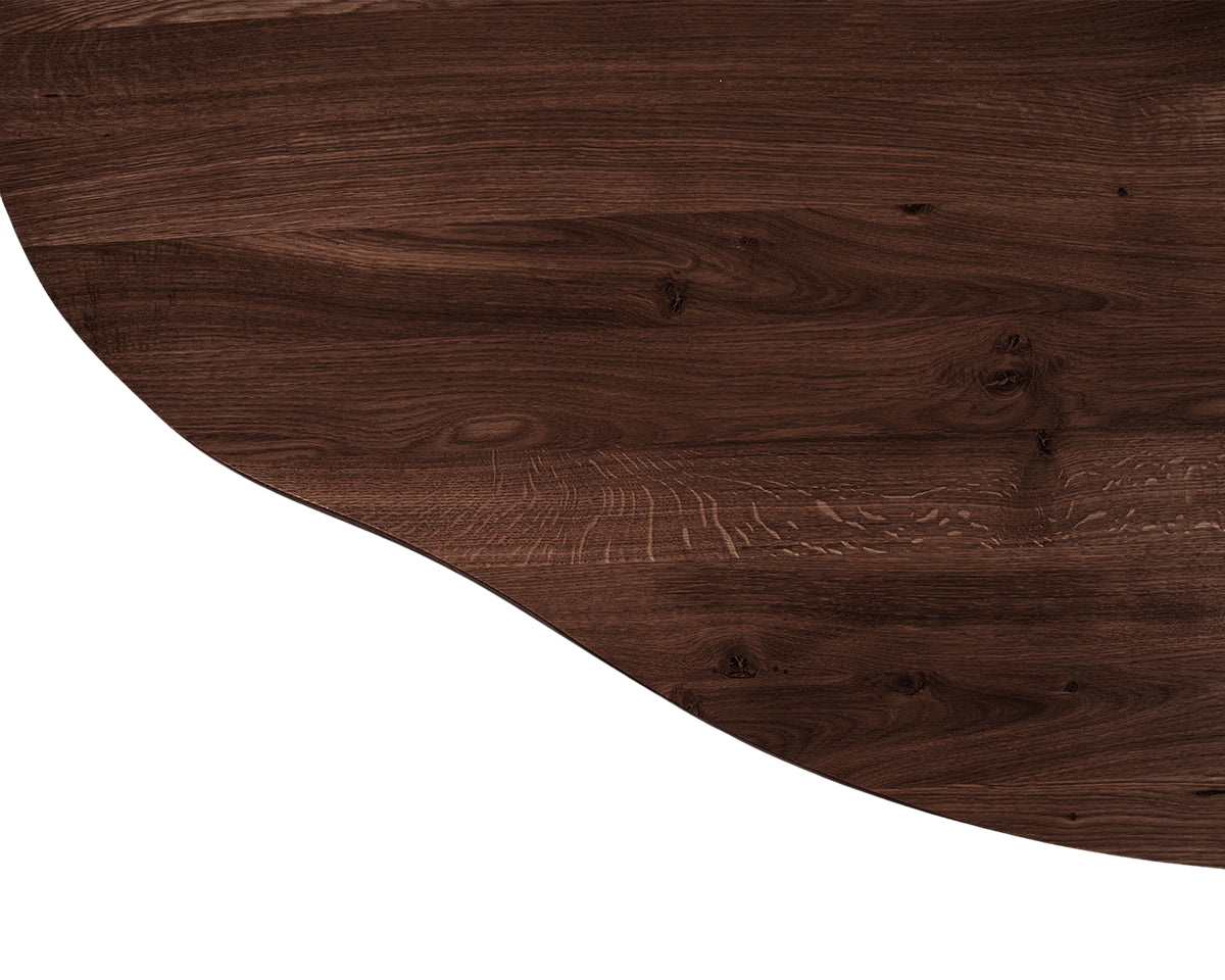 FRAMA - Farmhouse Trestle Table | Dark Oak | Pond