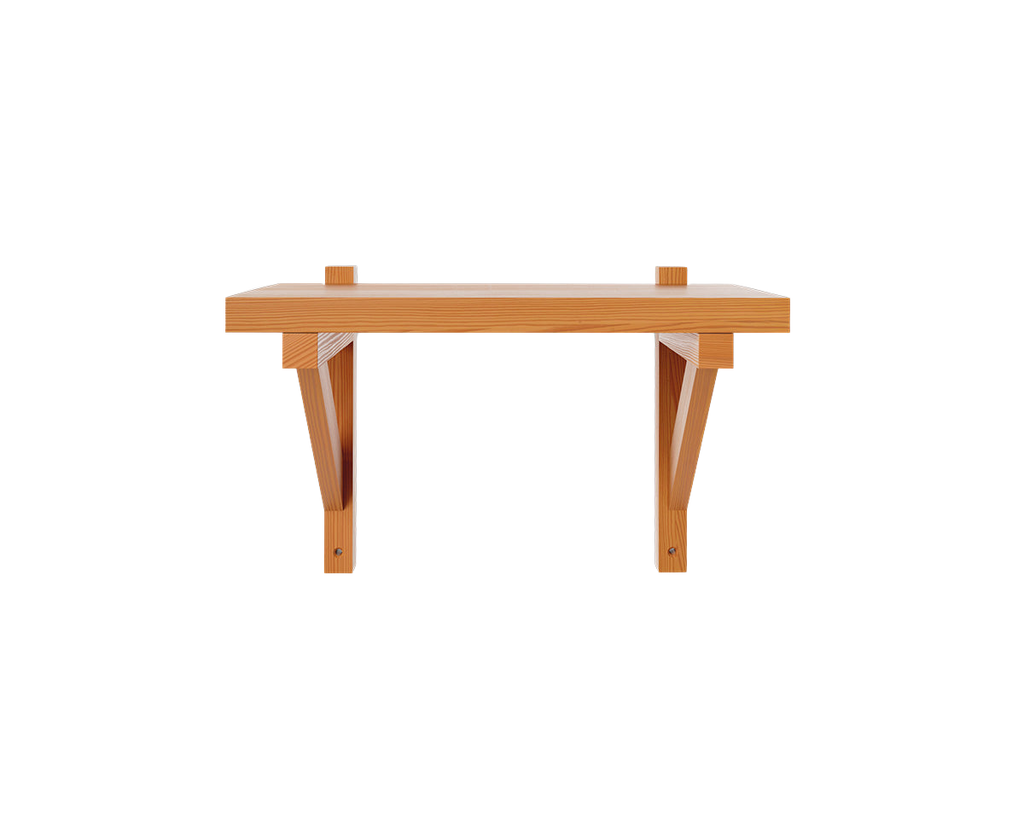 FRAMA - Bracket Shelf | Warm Brown Pine | Small
