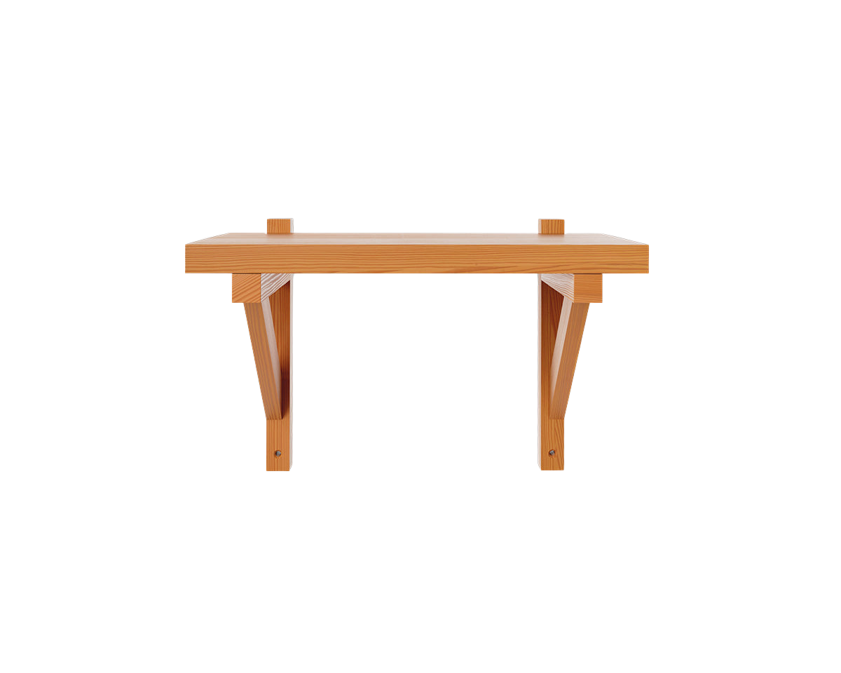 FRAMA - Bracket Shelf | Warm Brown Pine | Small
