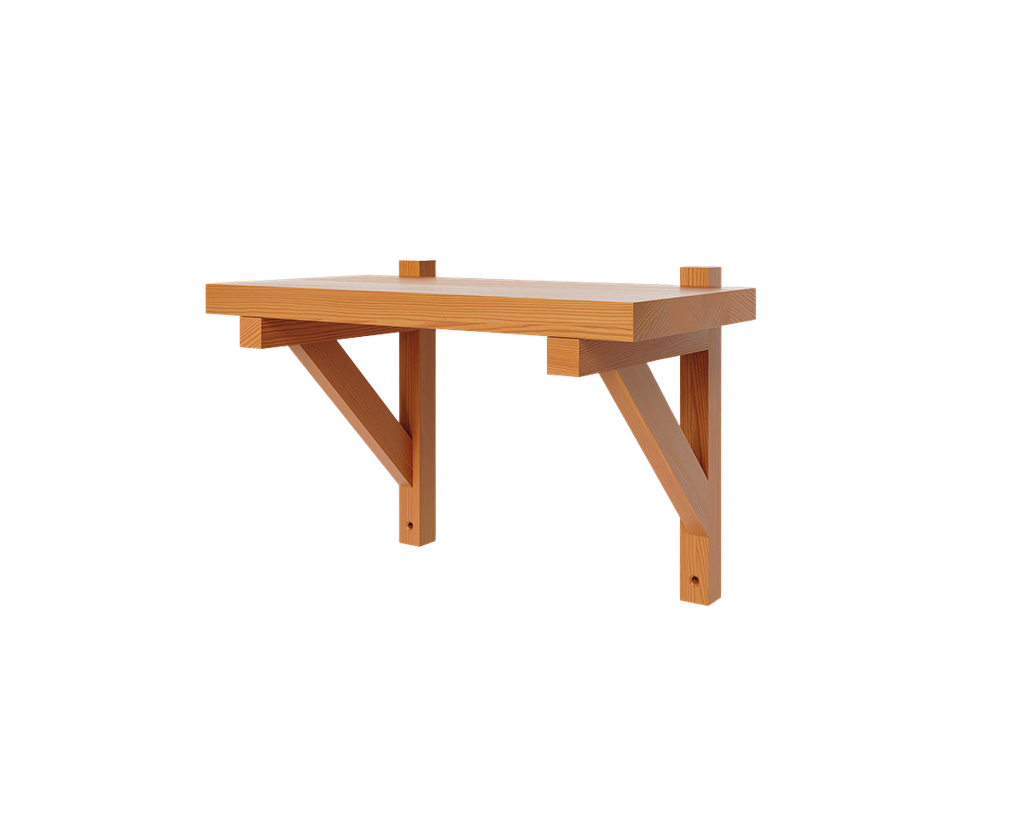 FRAMA - Bracket Shelf | Warm Brown Pine | Small