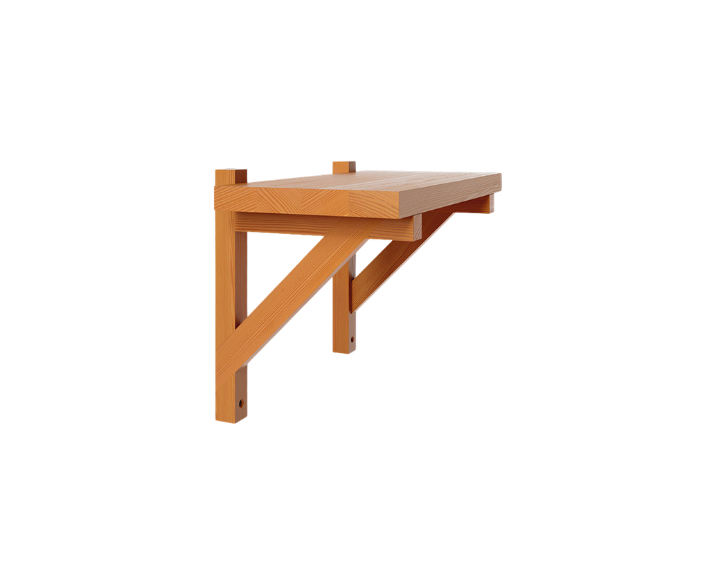 FRAMA - Bracket Shelf | Warm Brown Pine | Small