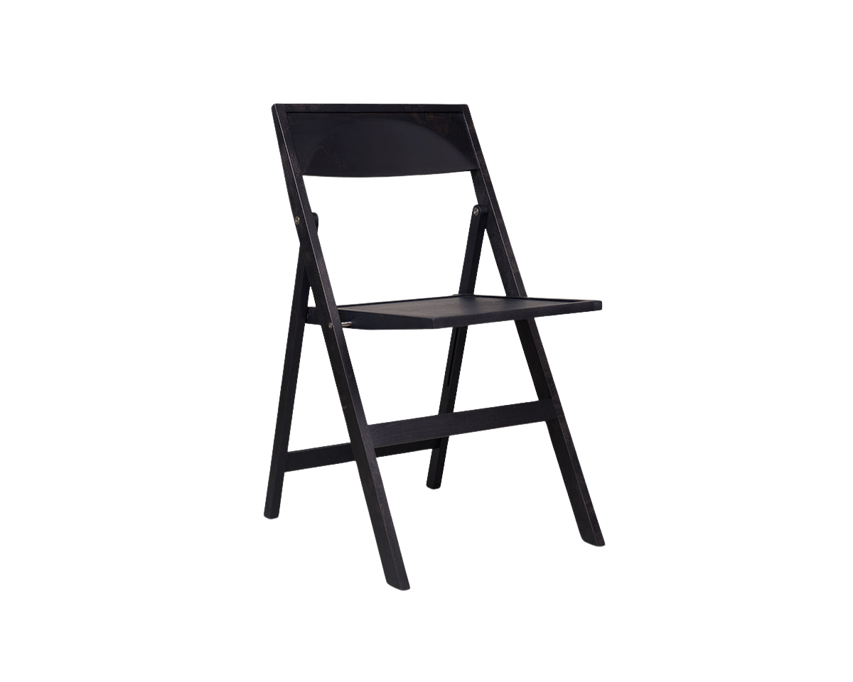 FRAMA - Folding Flat Chair | Ash Black Birch | Reethaus Edition Frama