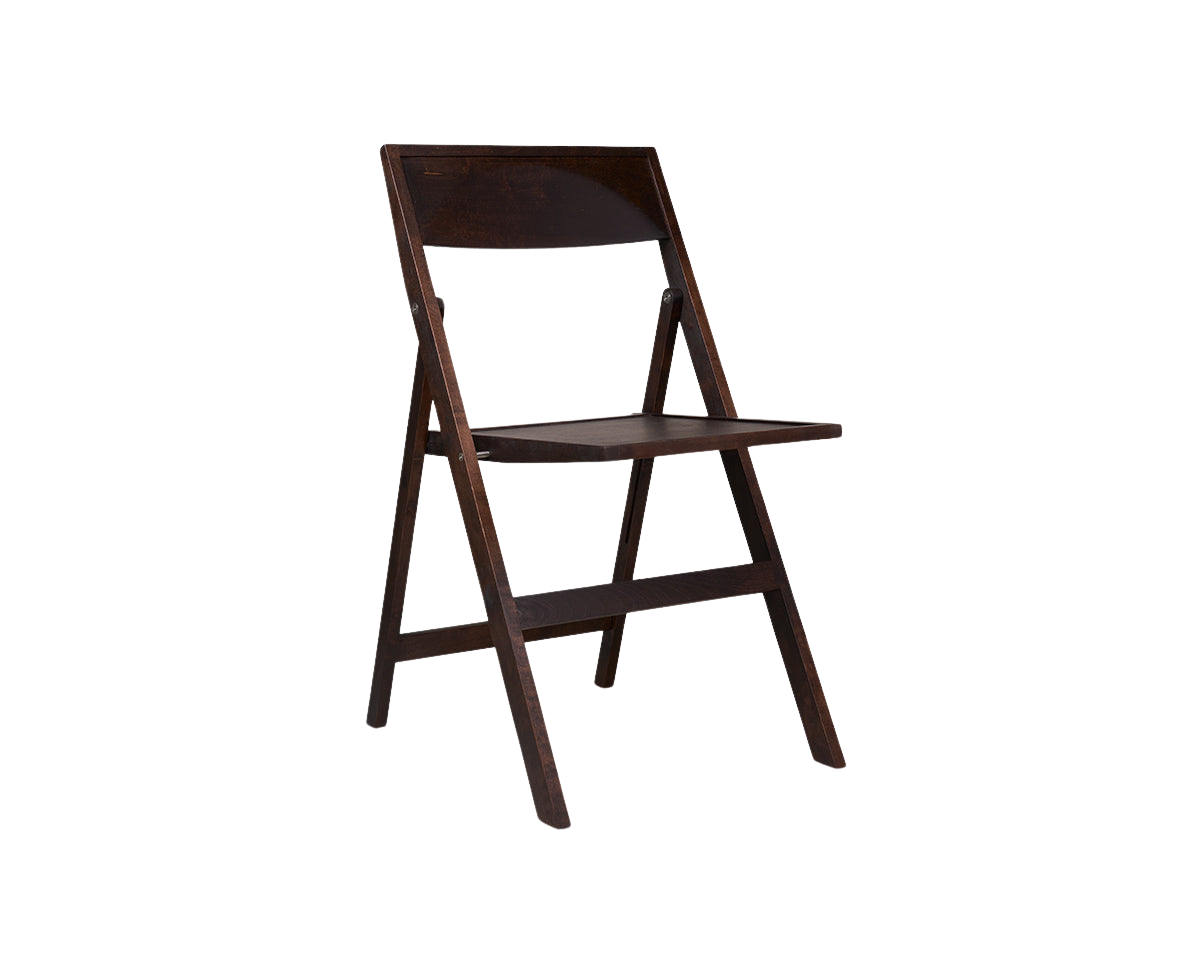 FRAMA - Folding Flat Chair | Dark Brown Birch Frama