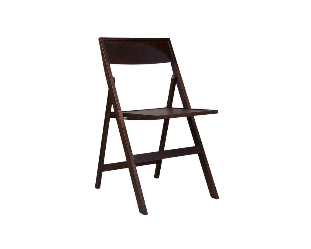 FRAMA - Folding Flat Chair | Dark Brown Birch