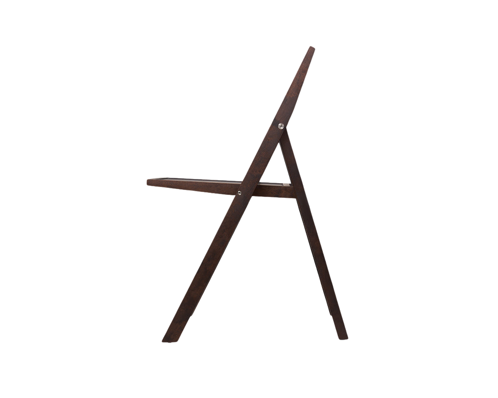 FRAMA - Folding Flat Chair | Dark Brown Birch FRAMA