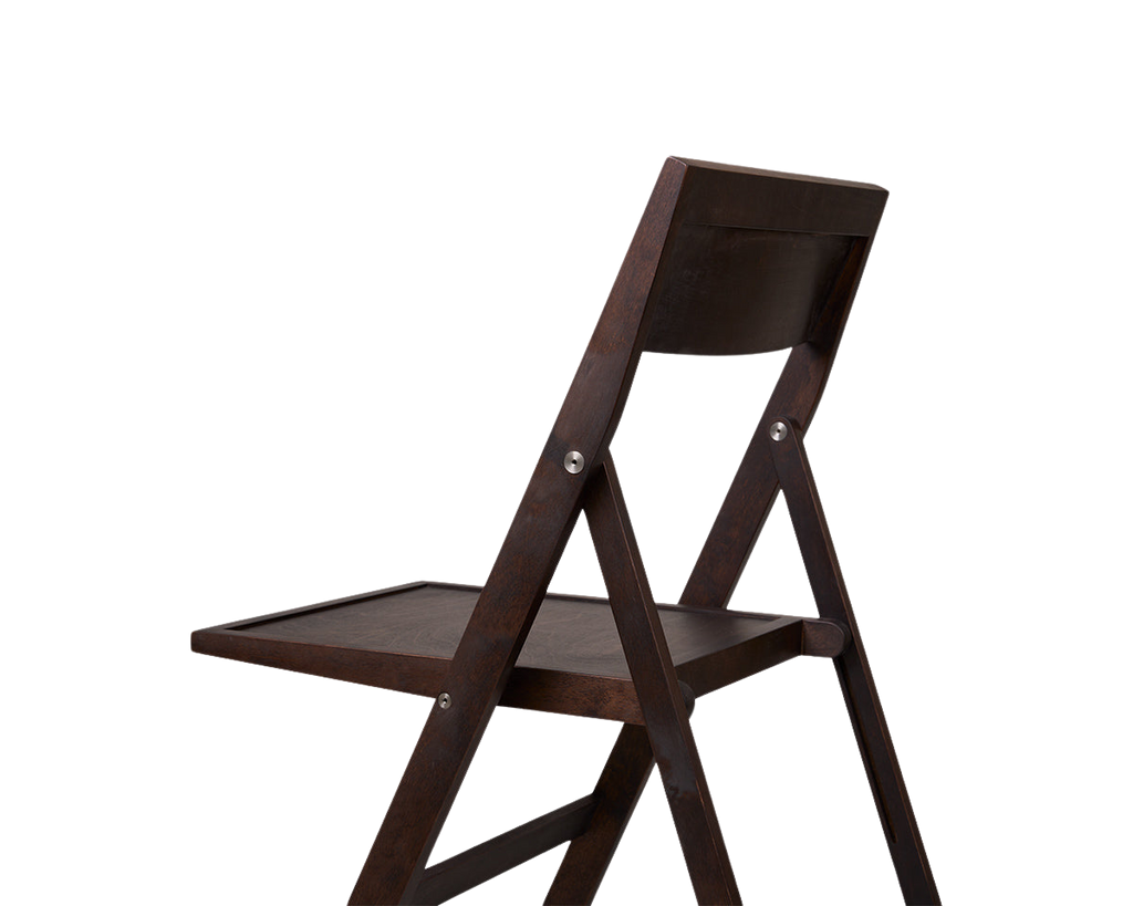 FRAMA - Folding Flat Chair | Dark Brown Birch FRAMA