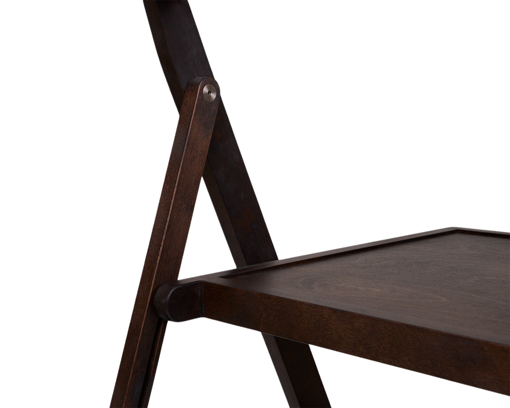 FRAMA - Folding Flat Chair | Dark Brown Birch