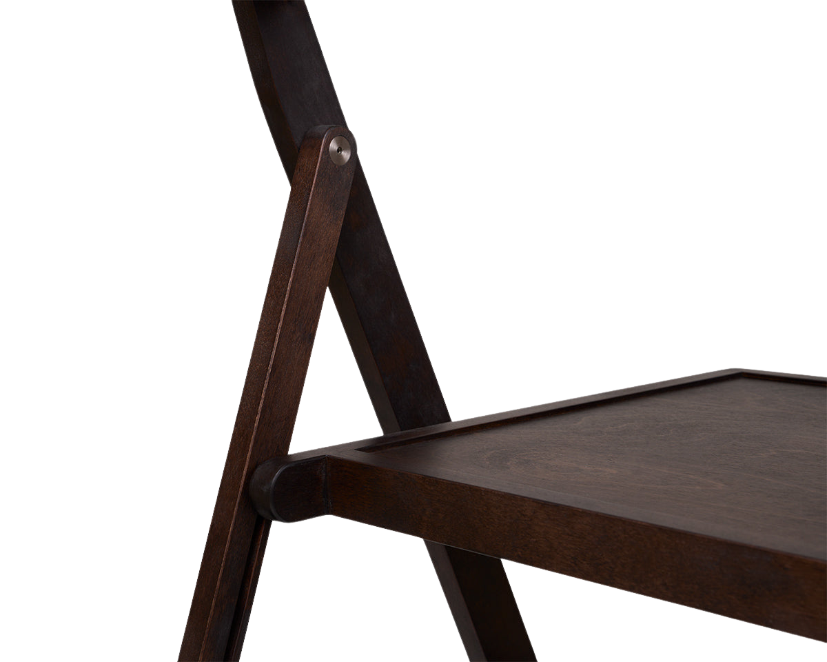FRAMA - Folding Flat Chair | Dark Brown Birch